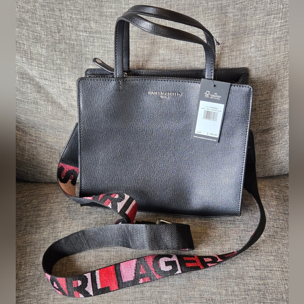 KARL LAGERFIELD OF PARIS NEW WITH TAGS Maybelle Two-Way crossbody Satchel
